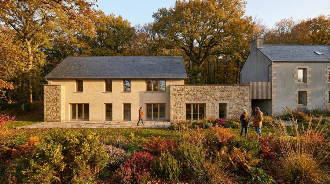Rénovation d’une longère bretonne – Clohars-Carnoët
