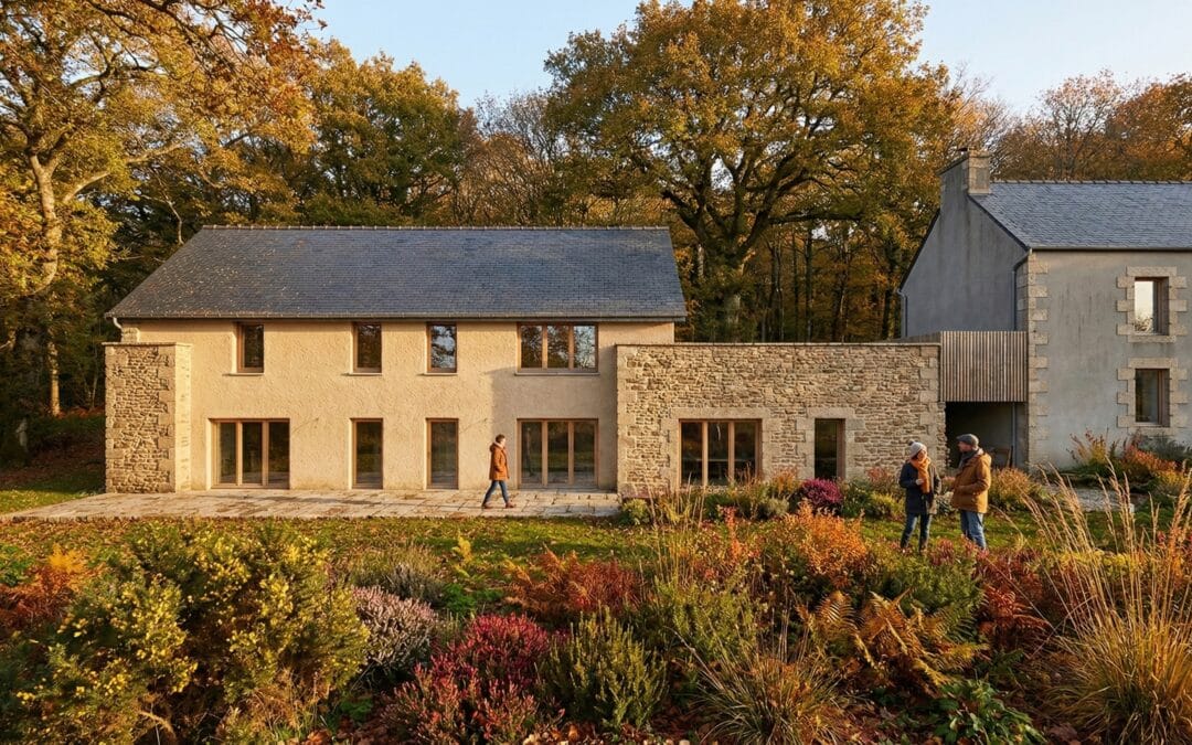Rénovation d’une longère bretonne – Clohars-Carnoët